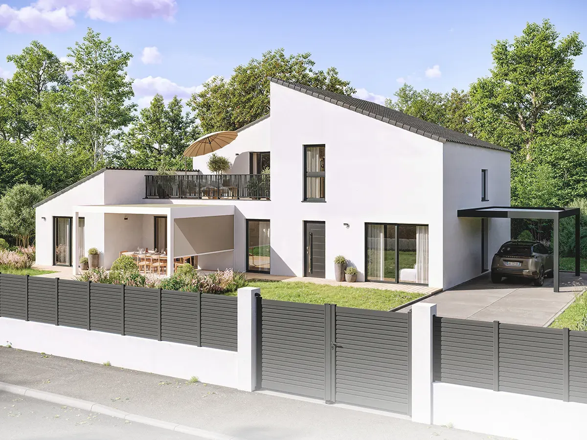 Portails, clotures, garde-corps aluminium Côtés Jardin